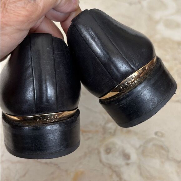 Stuart Weitzman Leather Tassel Loafers - Picture 9 of 13